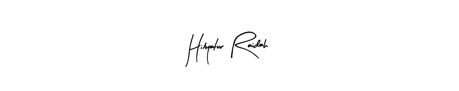 Here are the top 10 professional signature styles for the name Hilyatur Raidah. These are the best autograph styles you can use for your name. Hilyatur Raidah signature style 8 images and pictures png