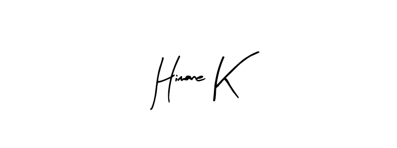 Himane K stylish signature style. Best Handwritten Sign (Arty Signature) for my name. Handwritten Signature Collection Ideas for my name Himane K. Himane K signature style 8 images and pictures png