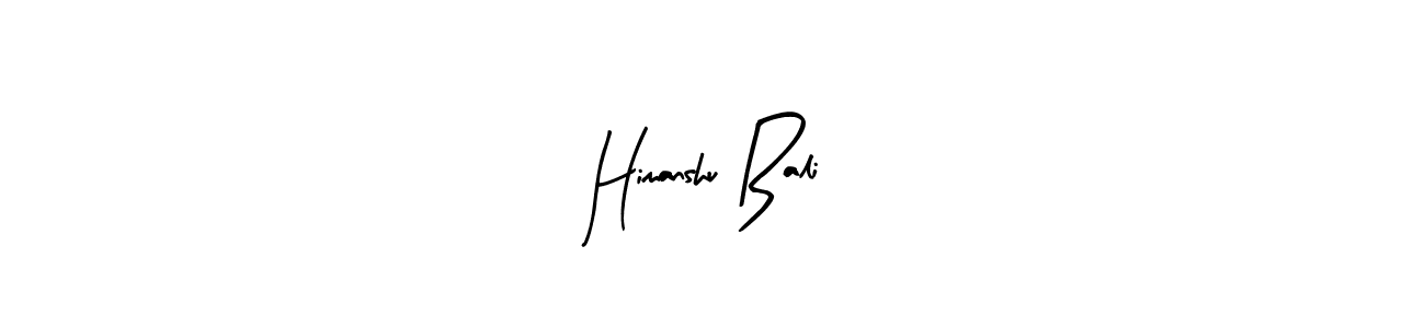 Create a beautiful signature design for name Himanshu Bali. With this signature (Arty Signature) fonts, you can make a handwritten signature for free. Himanshu Bali signature style 8 images and pictures png