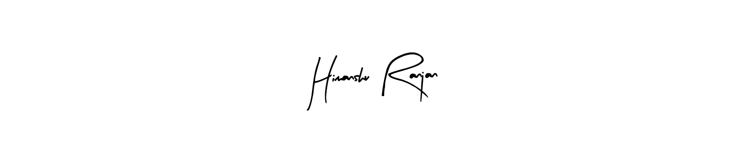 Arty Signature is a professional signature style that is perfect for those who want to add a touch of class to their signature. It is also a great choice for those who want to make their signature more unique. Get Himanshu Ranjan name to fancy signature for free. Himanshu Ranjan signature style 8 images and pictures png