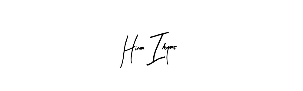 The best way (Arty Signature) to make a short signature is to pick only two or three words in your name. The name Hina Ilyas include a total of six letters. For converting this name. Hina Ilyas signature style 8 images and pictures png