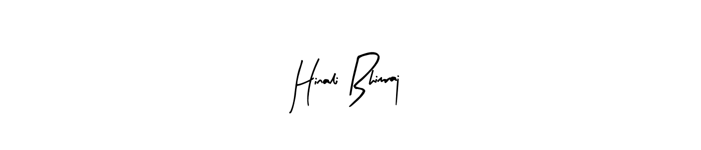 Make a beautiful signature design for name Hinali Bhimraj. With this signature (Arty Signature) style, you can create a handwritten signature for free. Hinali Bhimraj signature style 8 images and pictures png