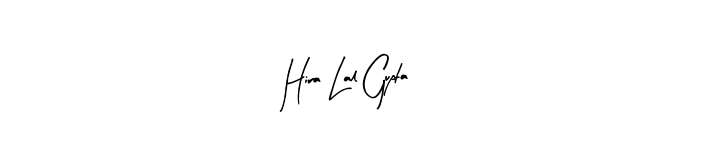 How to make Hira Lal Gupta name signature. Use Arty Signature style for creating short signs online. This is the latest handwritten sign. Hira Lal Gupta signature style 8 images and pictures png