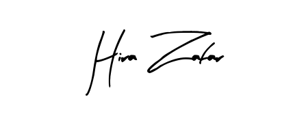 The Arty Signature handwriting style adds charm and authenticity to name Hira Zafar. A wonderful choice for personal thank-you notes. Hira Zafar signature style 8 images and pictures png