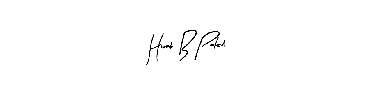 Hirak B Patel stylish signature style. Best Handwritten Sign (Arty Signature) for my name. Handwritten Signature Collection Ideas for my name Hirak B Patel. Hirak B Patel signature style 8 images and pictures png