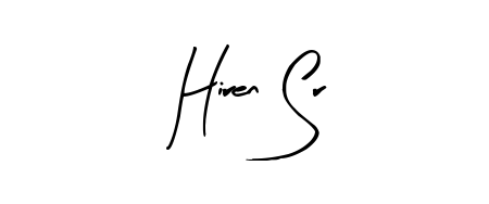 A classic penmanship look for Hiren Sr. The Arty Signature font brings timeless elegance and confidence to every signed document. Hiren Sr signature style 8 images and pictures png
