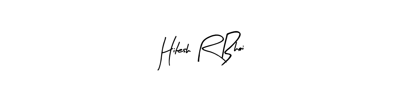 Make a beautiful signature design for name Hitesh R Bhoi. With this signature (Arty Signature) style, you can create a handwritten signature for free. Hitesh R Bhoi signature style 8 images and pictures png