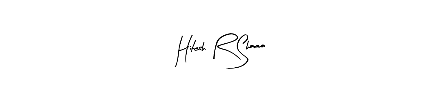 Make a beautiful signature design for name Hitesh R Sharma. With this signature (Arty Signature) style, you can create a handwritten signature for free. Hitesh R Sharma signature style 8 images and pictures png