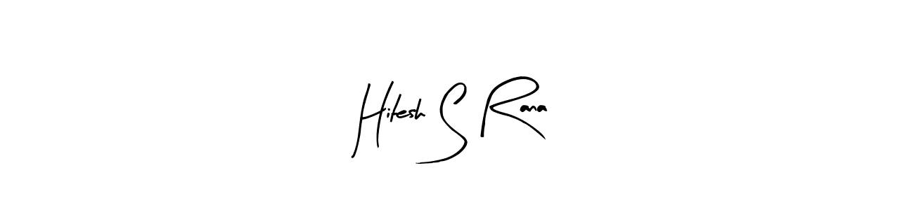 Similarly Arty Signature is the best handwritten signature design. Signature creator online .You can use it as an online autograph creator for name Hitesh S Rana. Hitesh S Rana signature style 8 images and pictures png