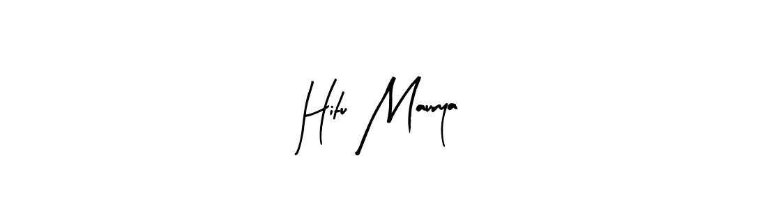 The best way (Arty Signature) to make a short signature is to pick only two or three words in your name. The name Hitu Maurya include a total of six letters. For converting this name. Hitu Maurya signature style 8 images and pictures png