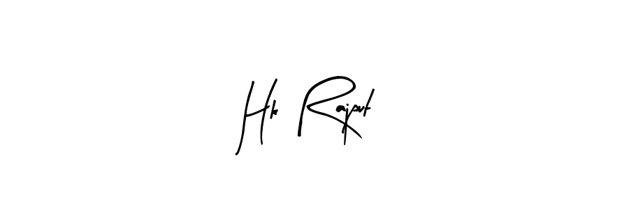 How to make Hk Rajput name signature. Use Arty Signature style for creating short signs online. This is the latest handwritten sign. Hk Rajput signature style 8 images and pictures png