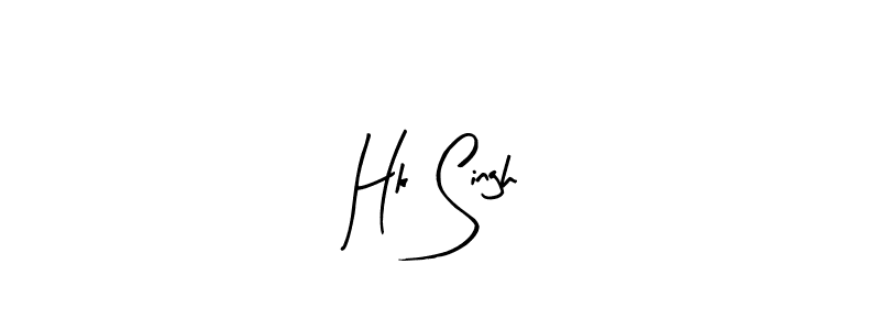 You should practise on your own different ways (Arty Signature) to write your name (Hk Singh) in signature. don't let someone else do it for you. Hk Singh signature style 8 images and pictures png