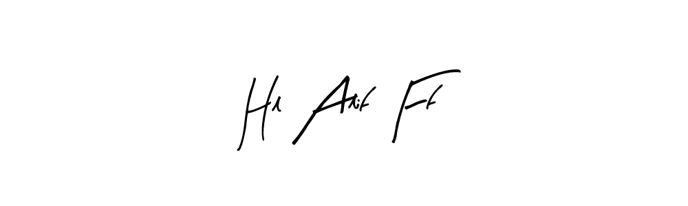 Make a beautiful signature design for name Hl Alif Ff. With this signature (Arty Signature) style, you can create a handwritten signature for free. Hl Alif Ff signature style 8 images and pictures png