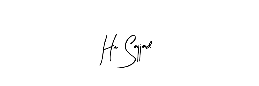 How to Draw Hm Sajjad signature style? Arty Signature is a latest design signature styles for name Hm Sajjad. Hm Sajjad signature style 8 images and pictures png