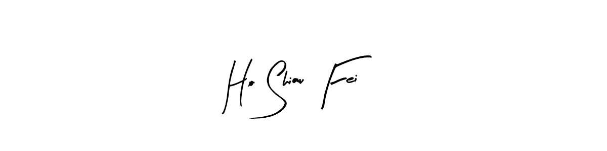 Create a beautiful signature design for name Ho Shiau Fei. With this signature (Arty Signature) fonts, you can make a handwritten signature for free. Ho Shiau Fei signature style 8 images and pictures png