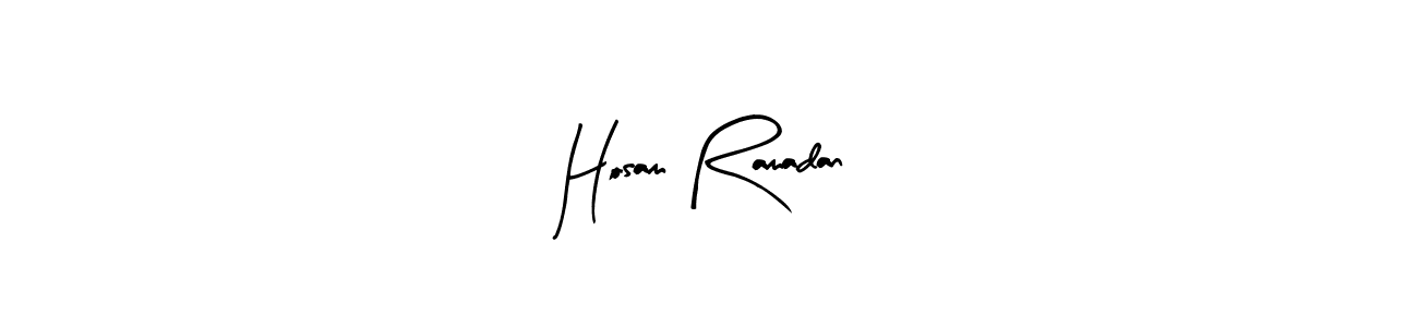 Also we have Hosam Ramadan name is the best signature style. Create professional handwritten signature collection using Arty Signature autograph style. Hosam Ramadan signature style 8 images and pictures png