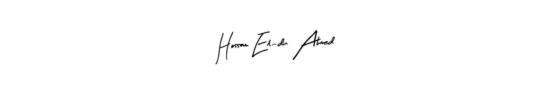 Design your own signature with our free online signature maker. With this signature software, you can create a handwritten (Arty Signature) signature for name Hossam El-din Ahmed. Hossam El-din Ahmed signature style 8 images and pictures png