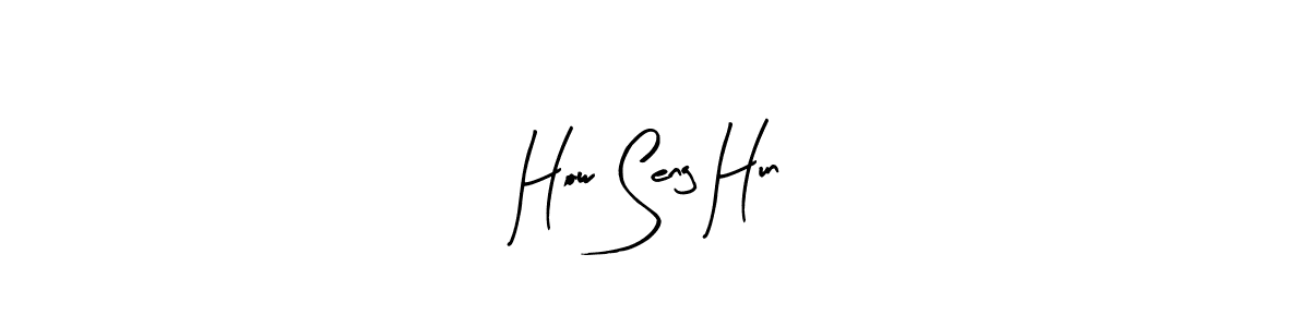Design your own signature with our free online signature maker. With this signature software, you can create a handwritten (Arty Signature) signature for name How Seng Hun. How Seng Hun signature style 8 images and pictures png