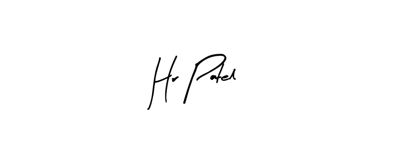 The best way (Arty Signature) to make a short signature is to pick only two or three words in your name. The name Hr Patel include a total of six letters. For converting this name. Hr Patel signature style 8 images and pictures png