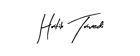Upgrade your professional image with Hritik Trivedi signature created with Arty Signature font. Fast, free, and watermark-free download. Hritik Trivedi signature style 8 images and pictures png