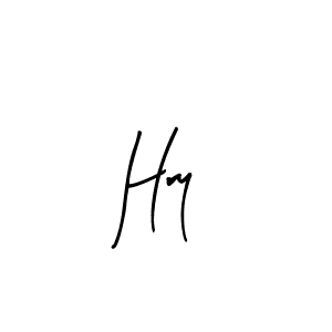 Design your own signature with our free online signature maker. With this signature software, you can create a handwritten (Arty Signature) signature for name Hry. Hry signature style 8 images and pictures png