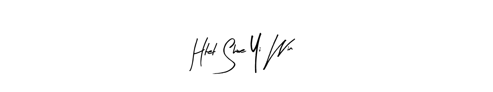 Use a signature maker to create a handwritten signature online. With this signature software, you can design (Arty Signature) your own signature for name Htet Shwe Yi Win. Htet Shwe Yi Win signature style 8 images and pictures png