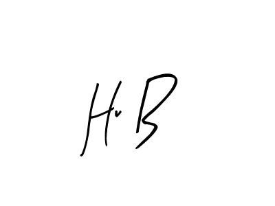 Create a beautiful signature design for name Hu B. With this signature (Arty Signature) fonts, you can make a handwritten signature for free. Hu B signature style 8 images and pictures png