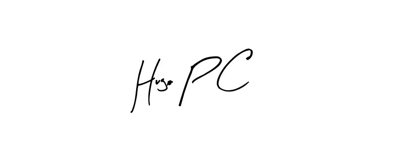 Make a beautiful signature design for name Hugo P C. With this signature (Arty Signature) style, you can create a handwritten signature for free. Hugo P C signature style 8 images and pictures png