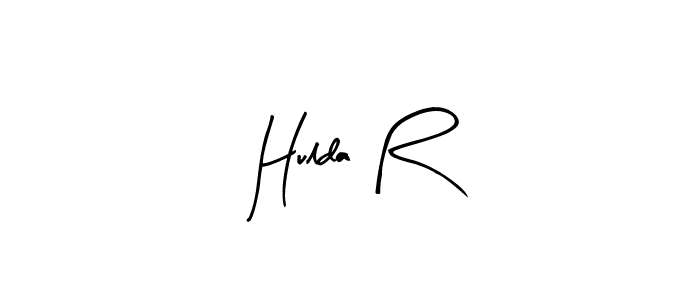 Use a signature maker to create a handwritten signature online. With this signature software, you can design (Arty Signature) your own signature for name Hulda R. Hulda R signature style 8 images and pictures png