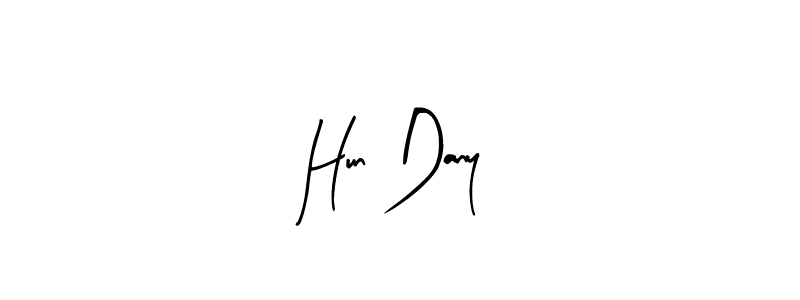 Design your own signature with our free online signature maker. With this signature software, you can create a handwritten (Arty Signature) signature for name Hun Dany. Hun Dany signature style 8 images and pictures png