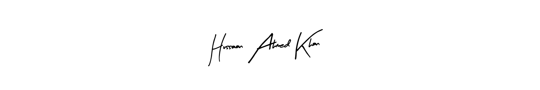 See photos of Hussaan Ahmed Khan official signature by Spectra . Check more albums & portfolios. Read reviews & check more about Arty Signature font. Hussaan Ahmed Khan signature style 8 images and pictures png