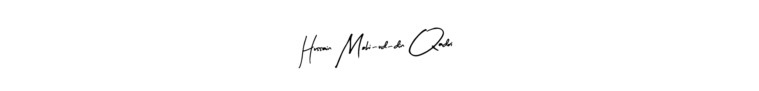 Make a beautiful signature design for name Hussain Mohi-ud-din Qadri. Use this online signature maker to create a handwritten signature for free. Hussain Mohi-ud-din Qadri signature style 8 images and pictures png