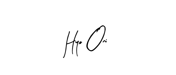 Make a beautiful signature design for name Hyo Oni. Use this online signature maker to create a handwritten signature for free. Hyo Oni signature style 8 images and pictures png