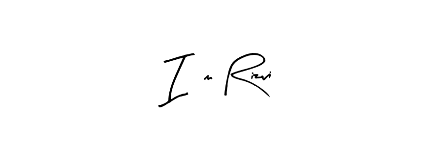 You can use this online signature creator to create a handwritten signature for the name I,m Rizvi. This is the best online autograph maker. I,m Rizvi signature style 8 images and pictures png