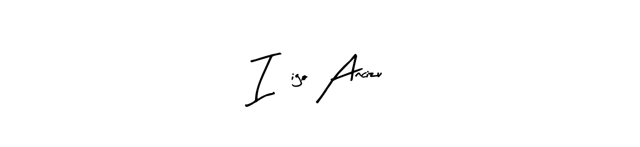 Iñigo Ancizu stylish signature style. Best Handwritten Sign (Arty Signature) for my name. Handwritten Signature Collection Ideas for my name Iñigo Ancizu. Iñigo Ancizu signature style 8 images and pictures png