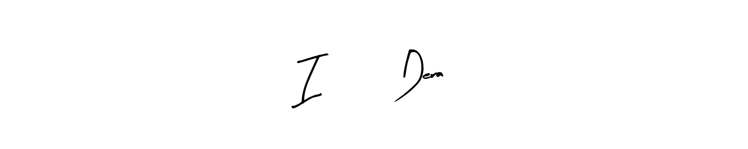 Make a beautiful signature design for name I  ❤️  Dera. With this signature (Arty Signature) style, you can create a handwritten signature for free. I  ❤️  Dera signature style 8 images and pictures png