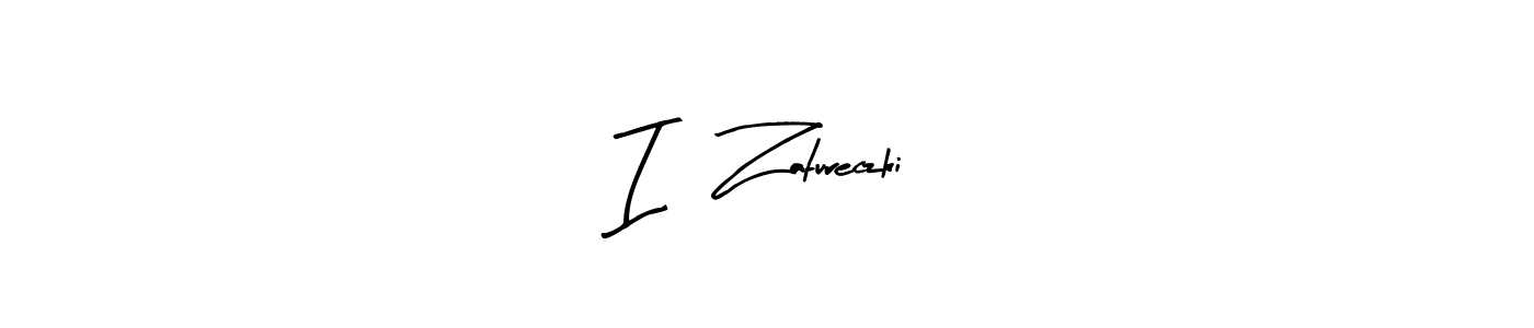 How to make I   Zatureczki name signature. Use Arty Signature style for creating short signs online. This is the latest handwritten sign. I   Zatureczki signature style 8 images and pictures png