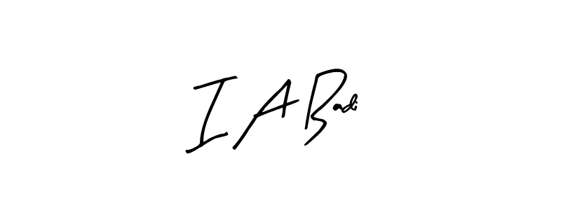 You can use this online signature creator to create a handwritten signature for the name I A Badi. This is the best online autograph maker. I A Badi signature style 8 images and pictures png