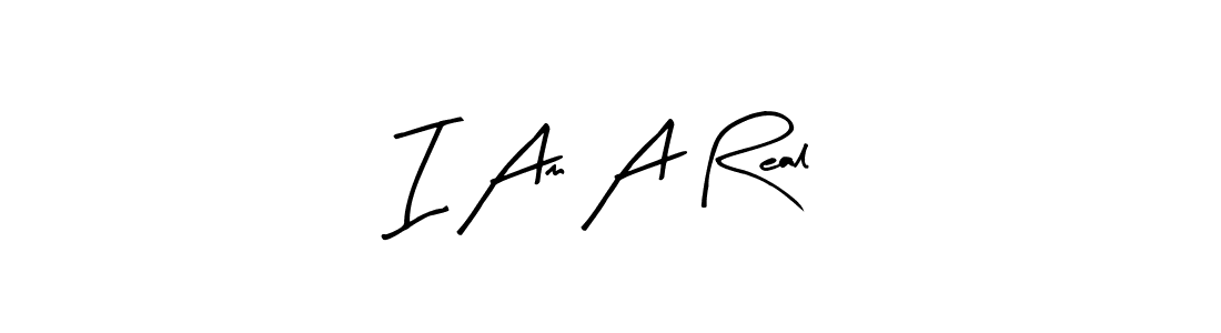 Design your own signature with our free online signature maker. With this signature software, you can create a handwritten (Arty Signature) signature for name I Am A Real. I Am A Real signature style 8 images and pictures png