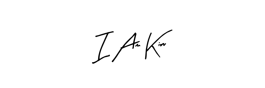 Design your own signature with our free online signature maker. With this signature software, you can create a handwritten (Arty Signature) signature for name I Am Kiru. I Am Kiru signature style 8 images and pictures png