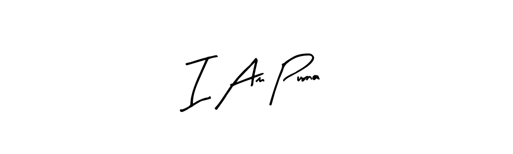 The best way (Arty Signature) to make a short signature is to pick only two or three words in your name. The name I Am Purna include a total of six letters. For converting this name. I Am Purna signature style 8 images and pictures png