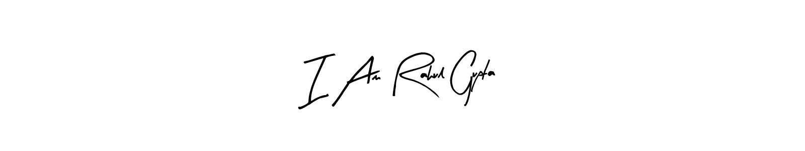 Arty Signature is a professional signature style that is perfect for those who want to add a touch of class to their signature. It is also a great choice for those who want to make their signature more unique. Get I Am Rahul Gupta name to fancy signature for free. I Am Rahul Gupta signature style 8 images and pictures png