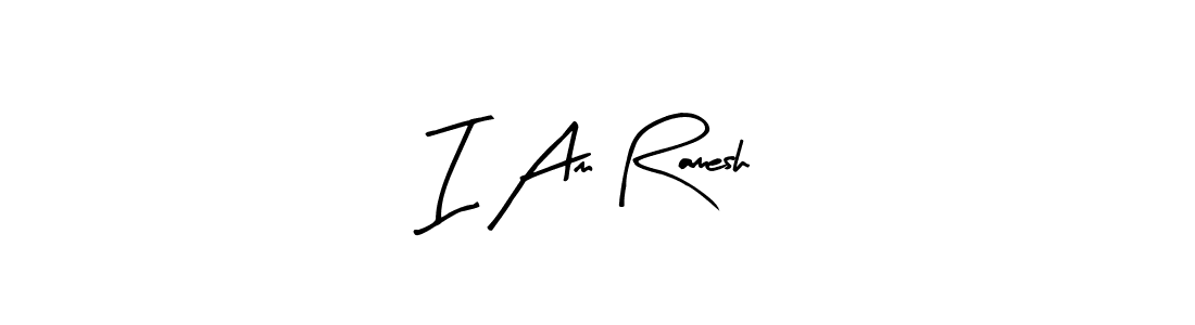 I Am Ramesh stylish signature style. Best Handwritten Sign (Arty Signature) for my name. Handwritten Signature Collection Ideas for my name I Am Ramesh. I Am Ramesh signature style 8 images and pictures png