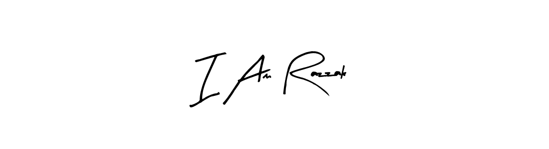 Design your own signature with our free online signature maker. With this signature software, you can create a handwritten (Arty Signature) signature for name I Am Razzak. I Am Razzak signature style 8 images and pictures png