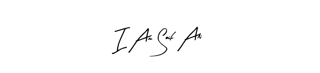 The best way (Arty Signature) to make a short signature is to pick only two or three words in your name. The name I Am Saif Ali include a total of six letters. For converting this name. I Am Saif Ali signature style 8 images and pictures png