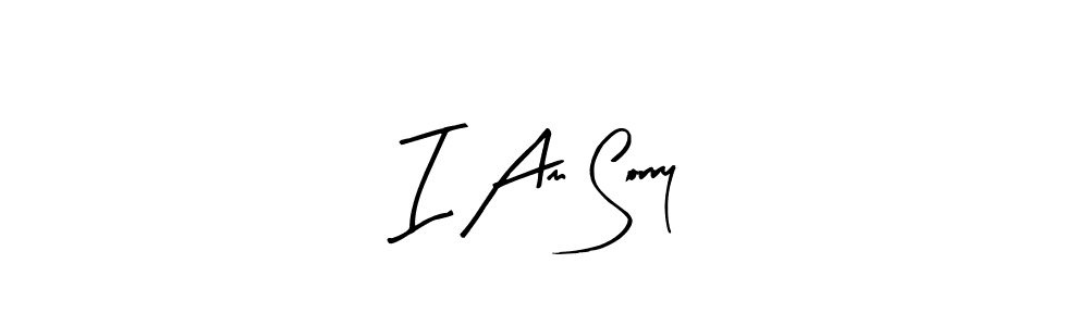 Arty Signature is a professional signature style that is perfect for those who want to add a touch of class to their signature. It is also a great choice for those who want to make their signature more unique. Get I Am Sorry name to fancy signature for free. I Am Sorry signature style 8 images and pictures png