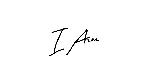 The best way (Arty Signature) to make a short signature is to pick only two or three words in your name. The name I Azam include a total of six letters. For converting this name. I Azam signature style 8 images and pictures png