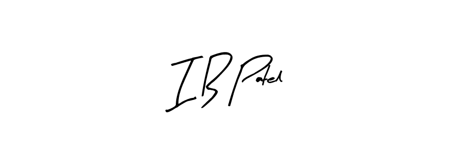 Similarly Arty Signature is the best handwritten signature design. Signature creator online .You can use it as an online autograph creator for name I B Patel. I B Patel signature style 8 images and pictures png