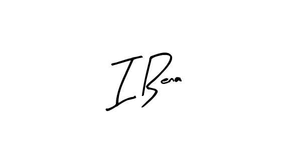 Similarly Arty Signature is the best handwritten signature design. Signature creator online .You can use it as an online autograph creator for name I Bena. I Bena signature style 8 images and pictures png