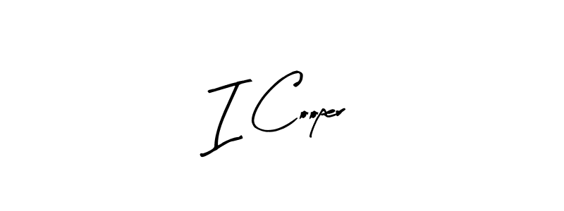 The best way (Arty Signature) to make a short signature is to pick only two or three words in your name. The name I Cooper include a total of six letters. For converting this name. I Cooper signature style 8 images and pictures png